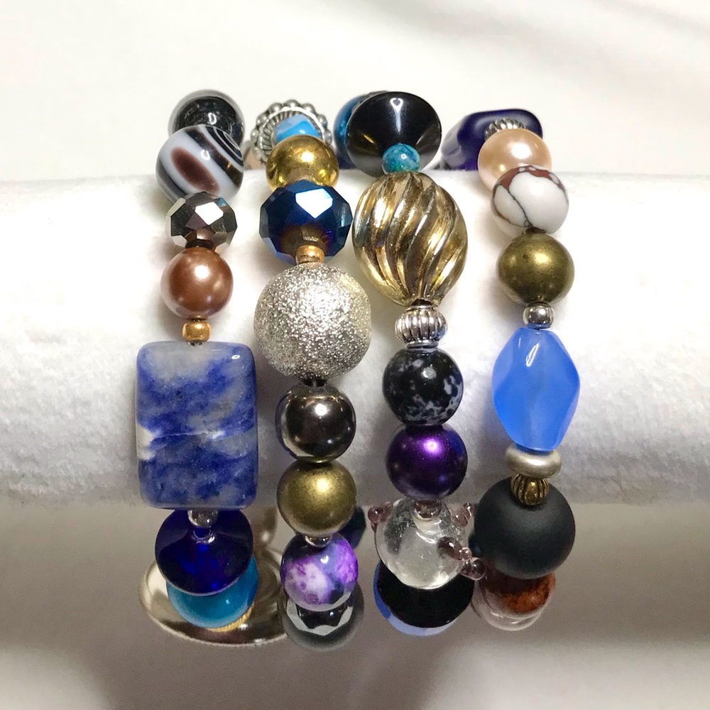 Handmade Bracelet with Vintage and Modern Elements (NB77-3H) New Without Tags - Picture 6 of 9